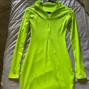Neon tracksuit dress